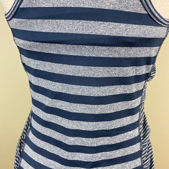 Lola Striped Athletic Dress Tennis Ruched - Picture 3 of 4